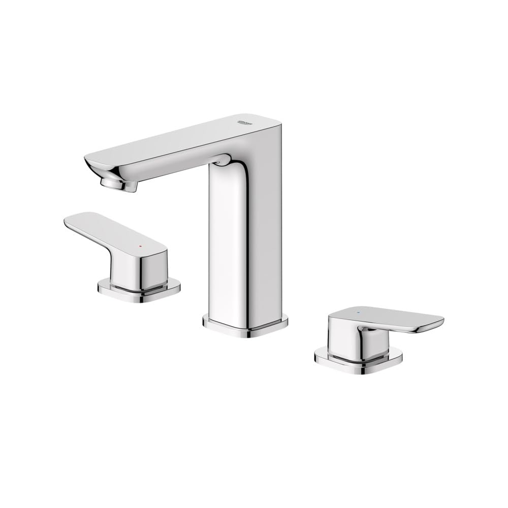 Grohe 1019220000 Cubeo 8-Inch Widespread 2-Handle Bathroom Faucet, 1.2 GPM, Starlight Chrome - Image 6