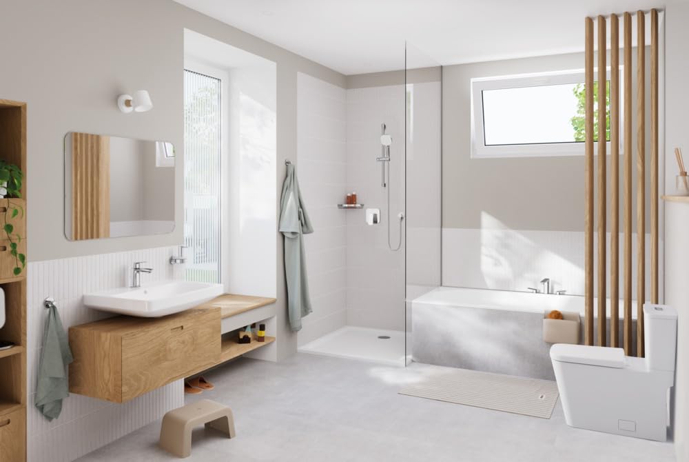 Grohe 1019220000 Cubeo 8-Inch Widespread 2-Handle Bathroom Faucet, 1.2 GPM, Starlight Chrome - Image 7