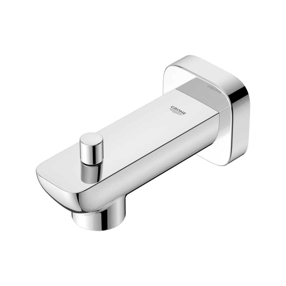 Grohe 1019240000 Cubeo Diverter Tub Spout, Starlight Chrome - Image 6