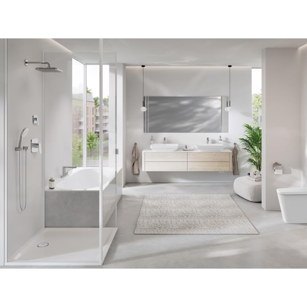 Grohe 1053770000 Cubeo Pressure Balance Valve Shower Trim Kit, StarLight Chrome - Image 7