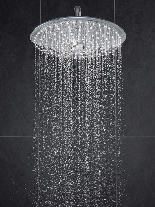 GROHE 26457000 Euphoria 260 Shower Head with 3 Spray Patterns, 2.5 gpm, Starlight Chrome, 10 Inches - Image 3