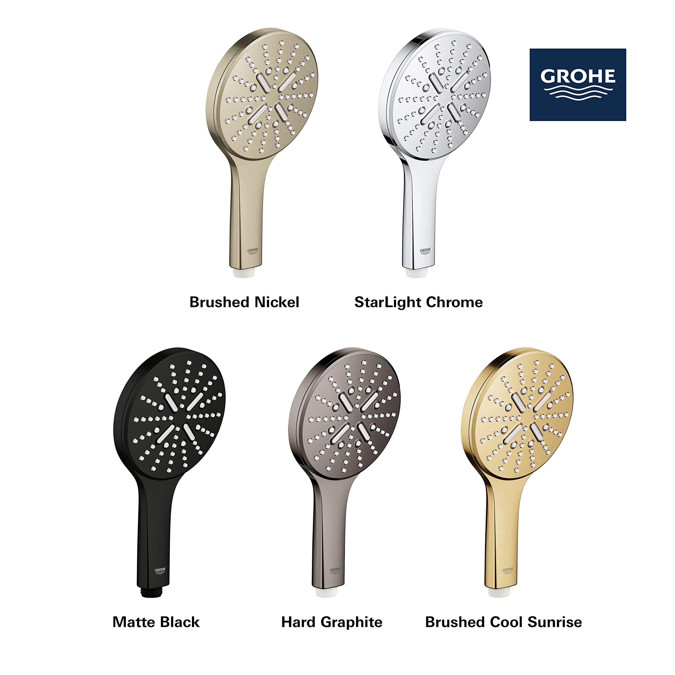 GROHE 265452430 Rainshower SmartActive Handshower 1.75 GPM, 3 Sprays, Matte Black - Image 5