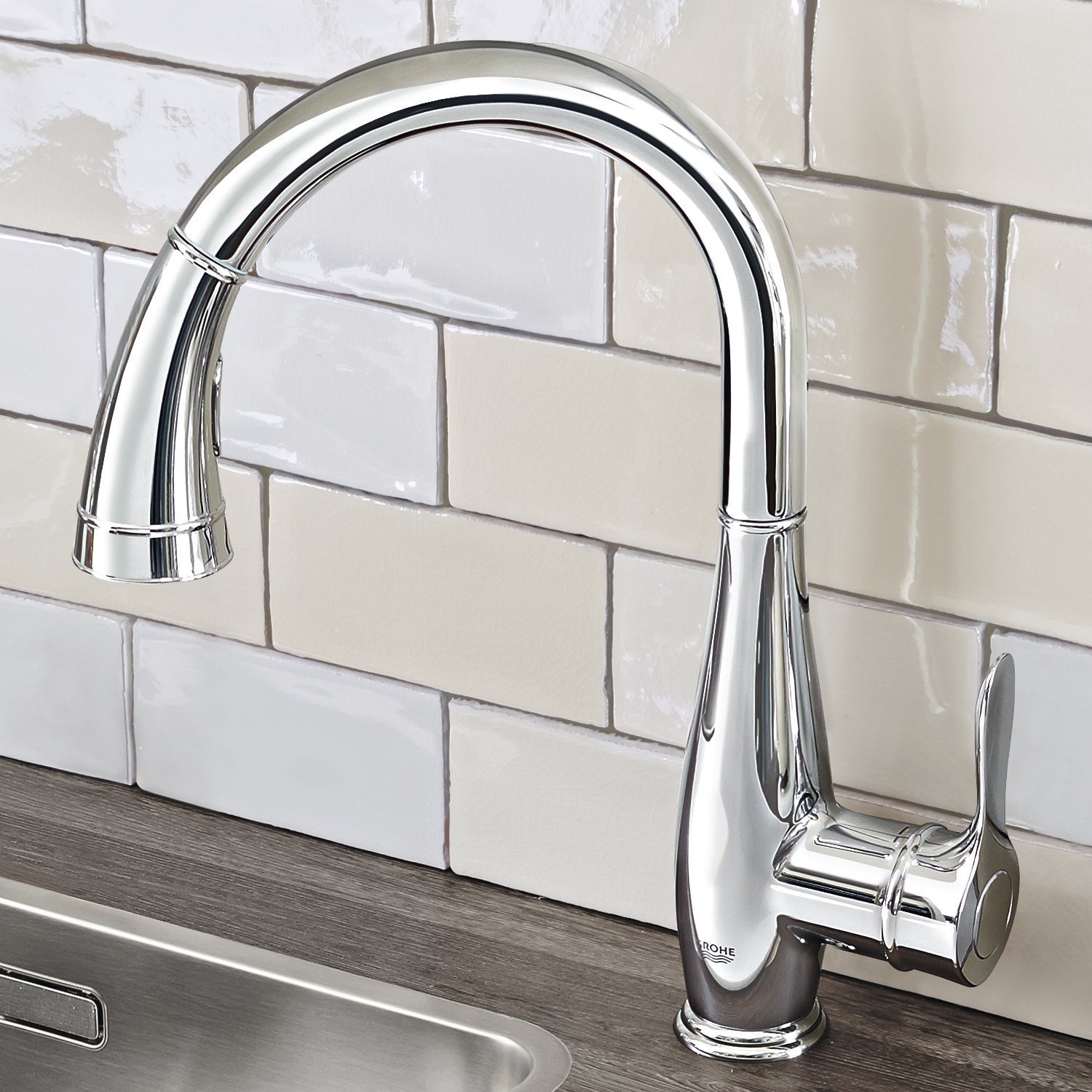 Grohe 30213001 Parkfield Single-Handle Kitchen Faucet, StarLight Chrome - Image 4