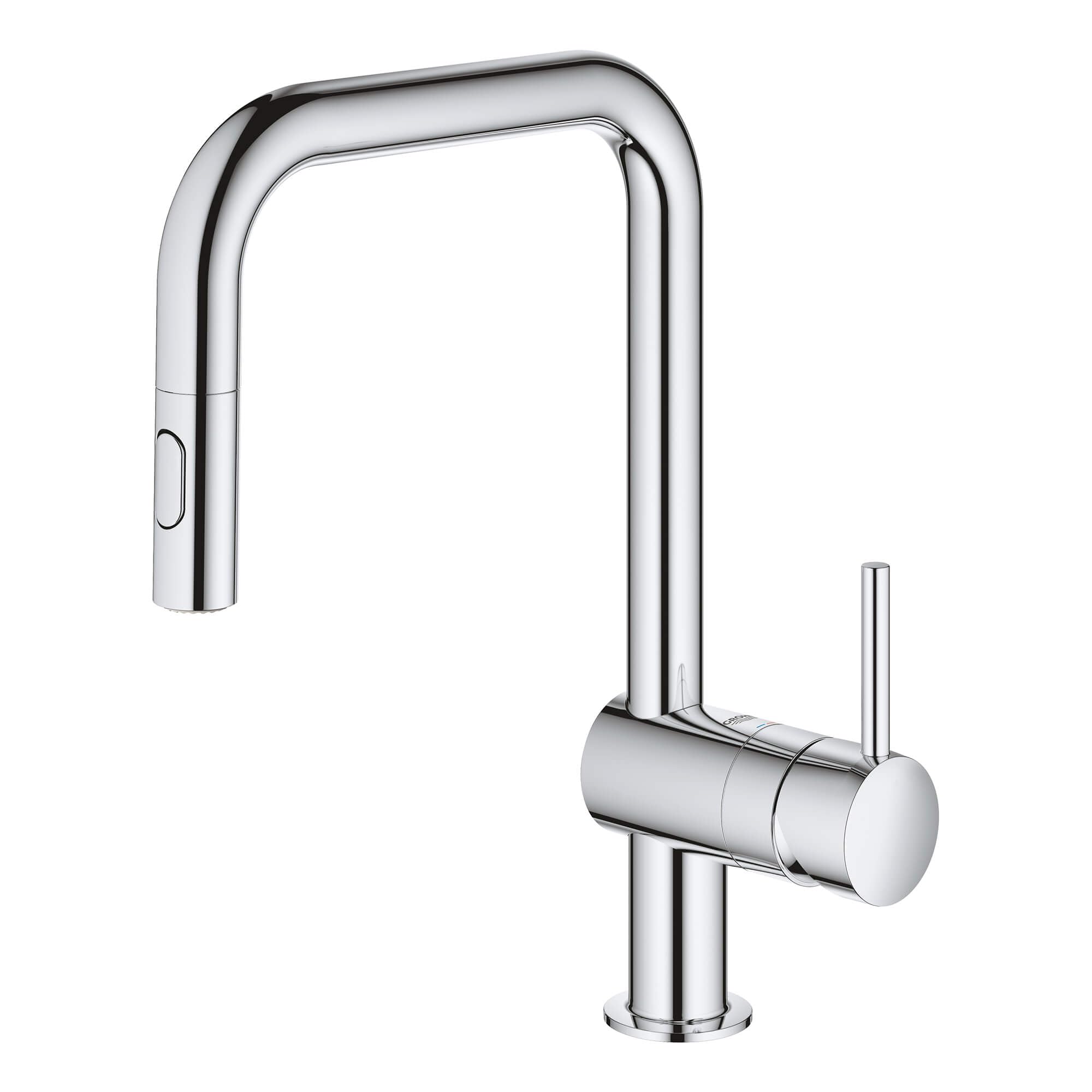 GROHE 32319003 Minta Pull-Down U Kitchen Faucet Chrome - Image 6