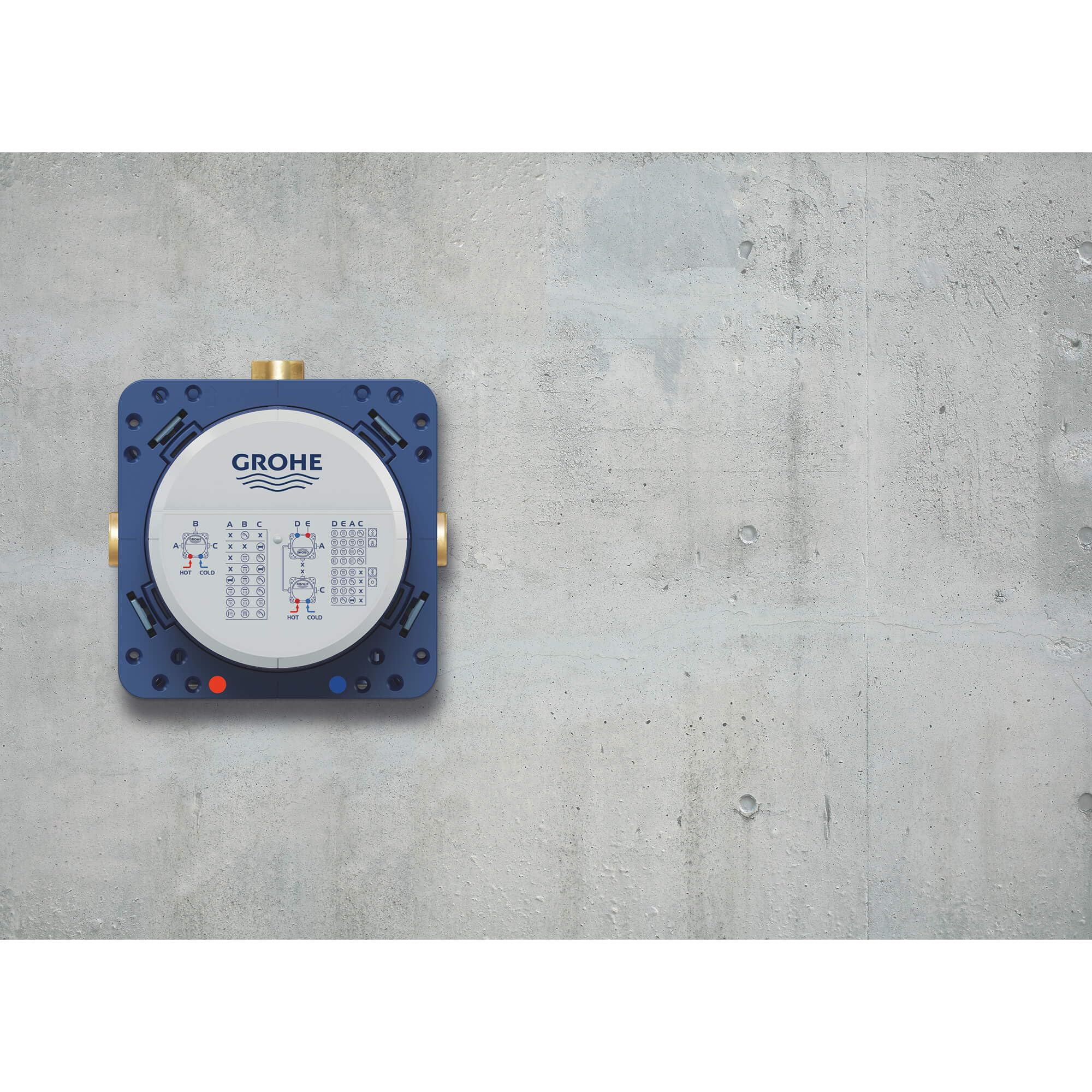 GROHE 35601000 Rapido Smartbox Universal Rough-In Box, Starlight Chrome - Image 4