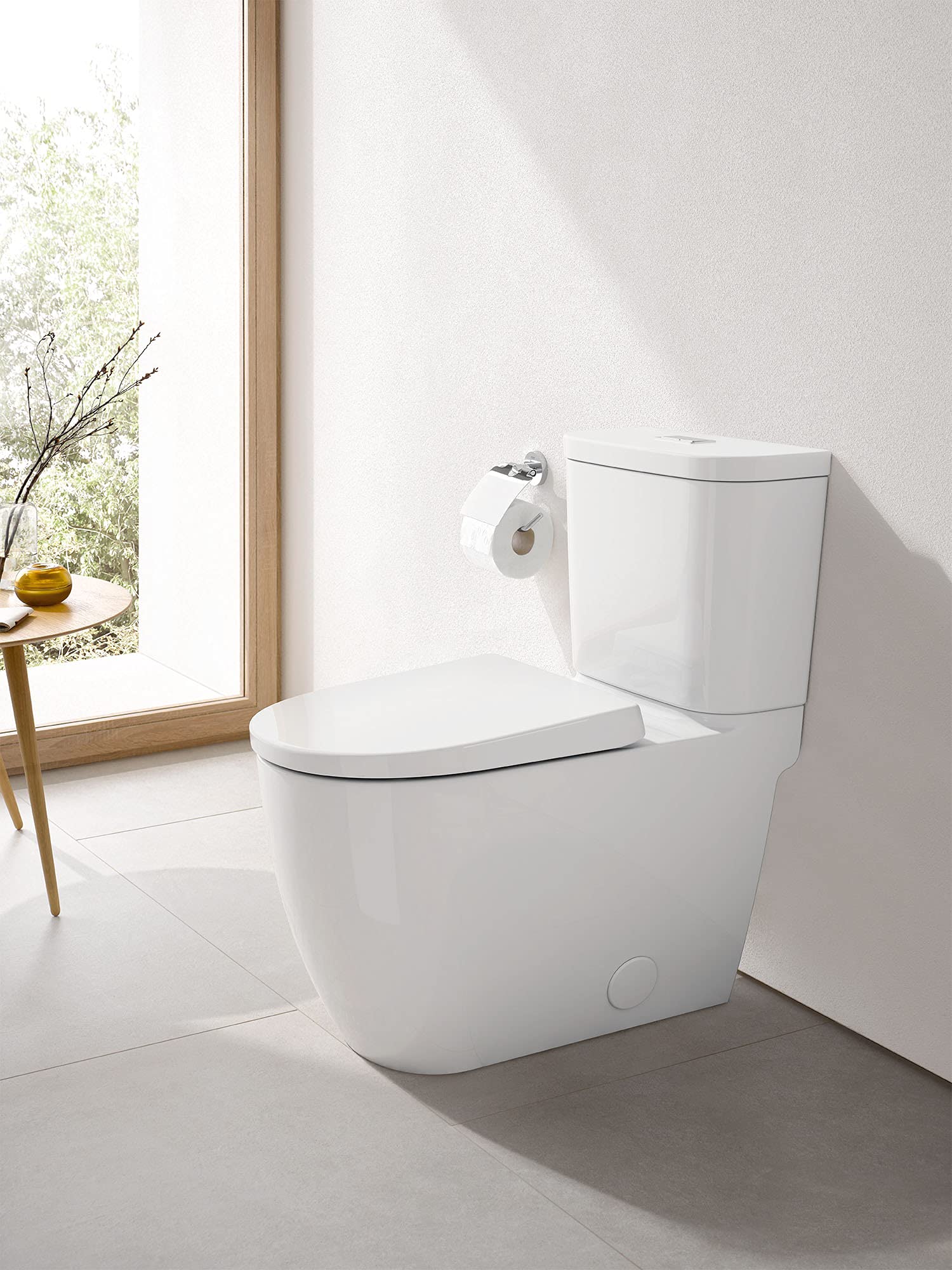 GROHE 39674000 Essence Two-piece Dual Flush Right Height Elongated Toilet with seat, Alpine White - Image 9