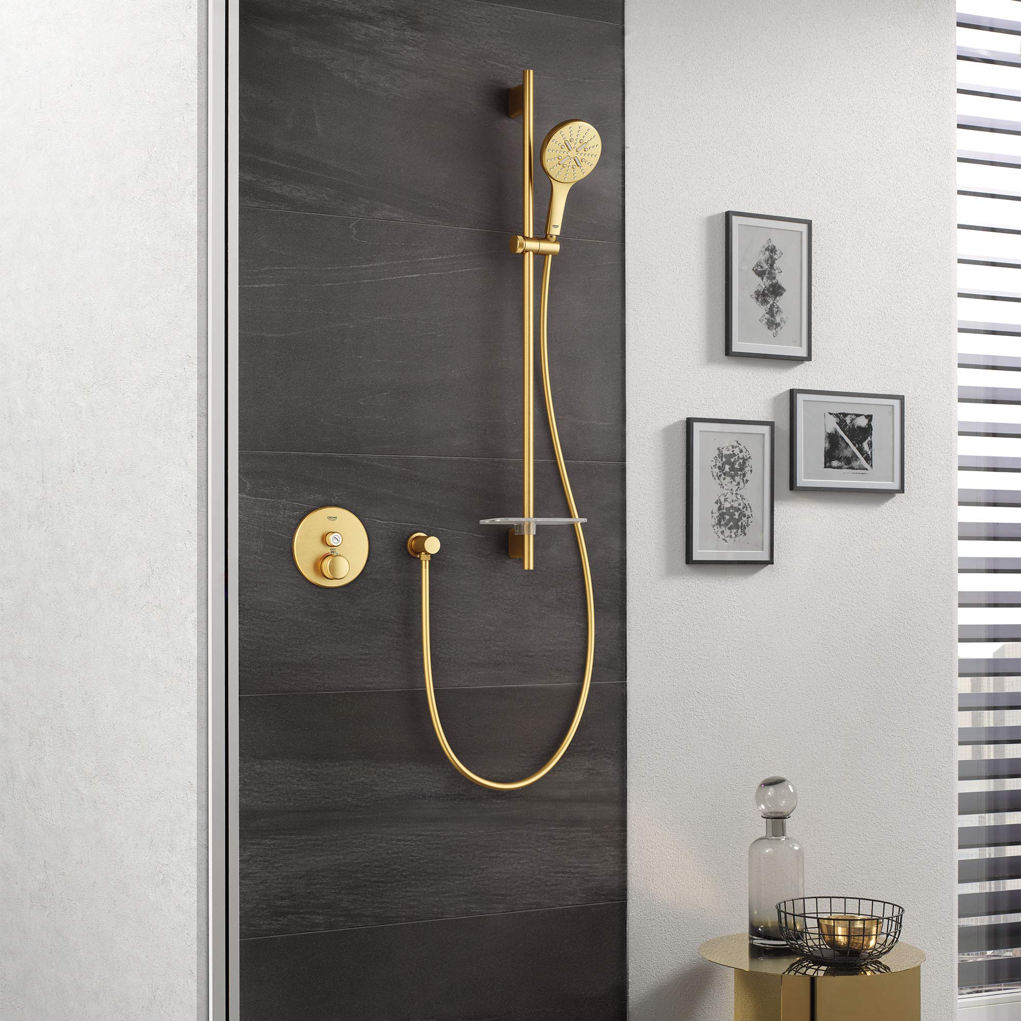 Rainshower 36" Shower Slide Bar, Brushed Cool Sunrise - Image 6